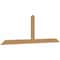 Ekena Millwork Portland Timber Gable Bracket, Western Red Cedar, 108"W x 36"H x 1 1/2"D x 5 1/2"F, 8/12 Pitch GBW108X36X0206POR00SWR - alternate 2